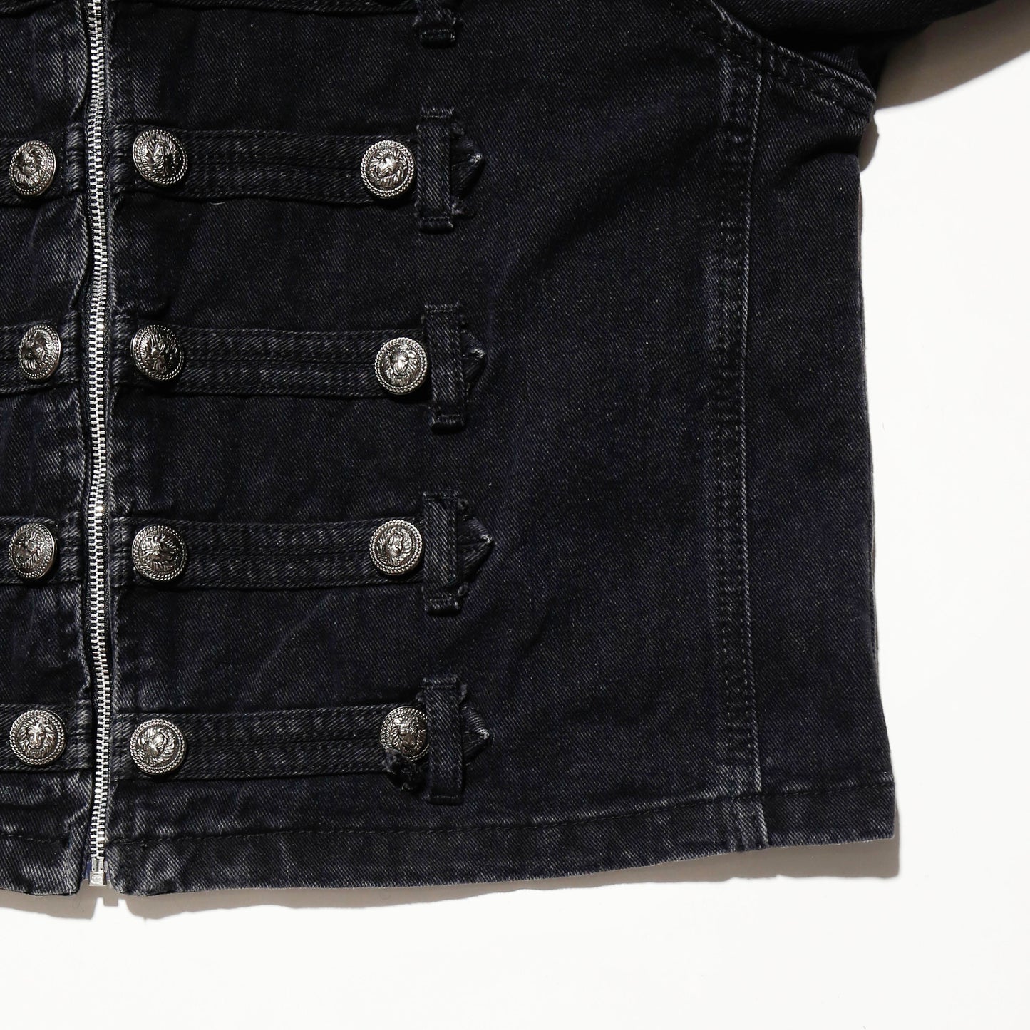 *one-off hooded napoleon jacket