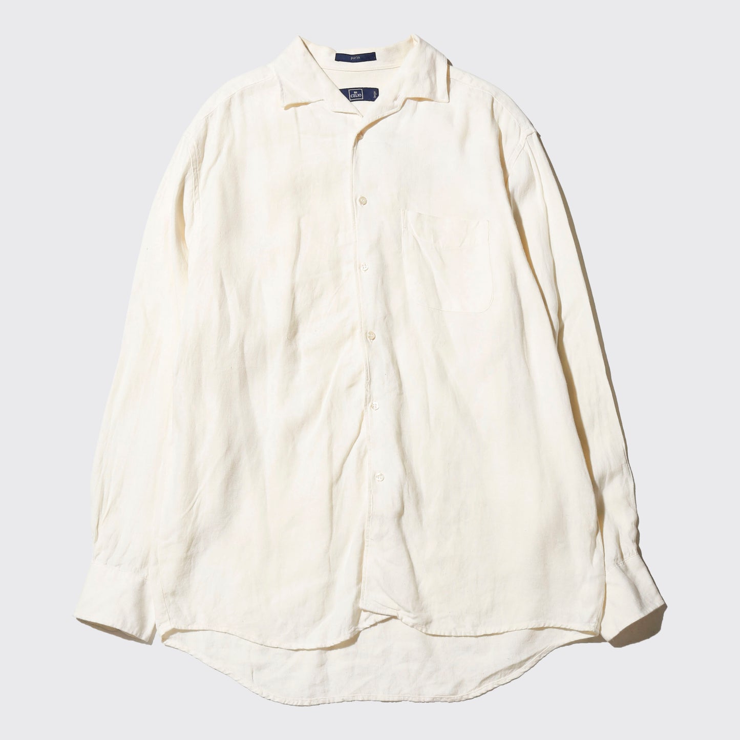 vintage euro open collar shirt