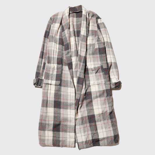 vintage 50-60's check wool gown