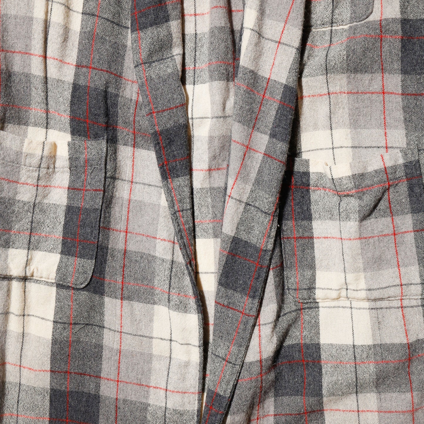 vintage 50-60's check wool gown