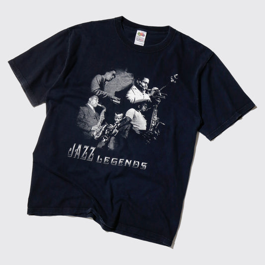 vintage 00's jazz legends t-shirt, Dizzy Gillespie/Coleman Hawkins/Miles Davis/John William Coltrane/Thelonious Monk
