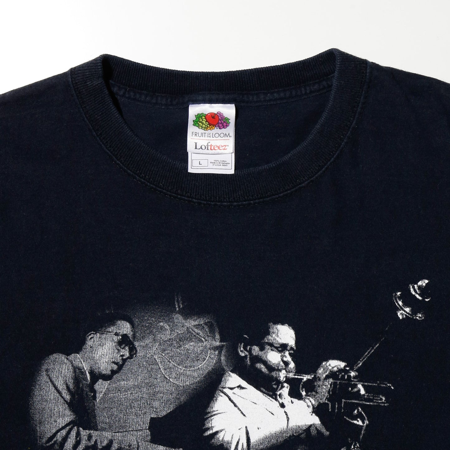 vintage 00's jazz legends t-shirt , Dizzy Gillespie/Coleman Hawkins/Miles Davis/John William Coltrane/Thelonious Monk