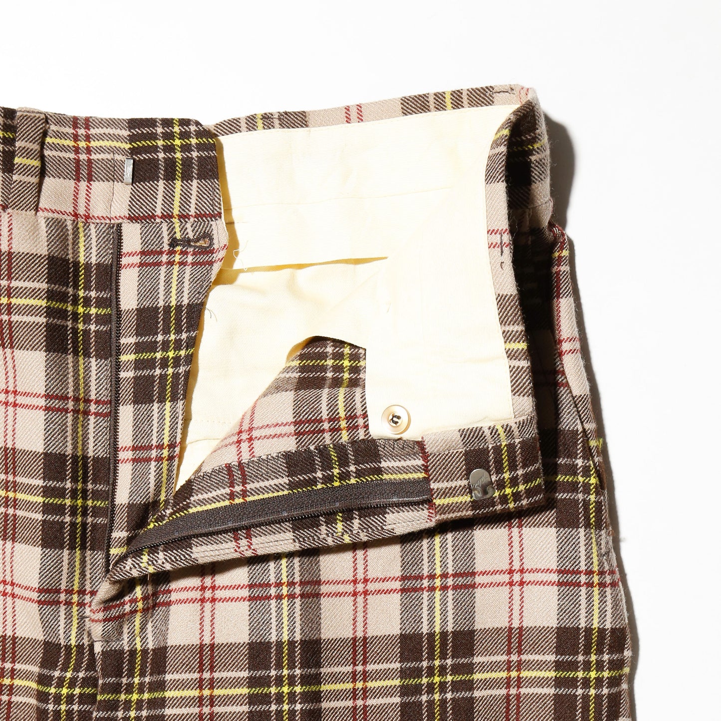 vintage 70's hubbard nova check wide slacks