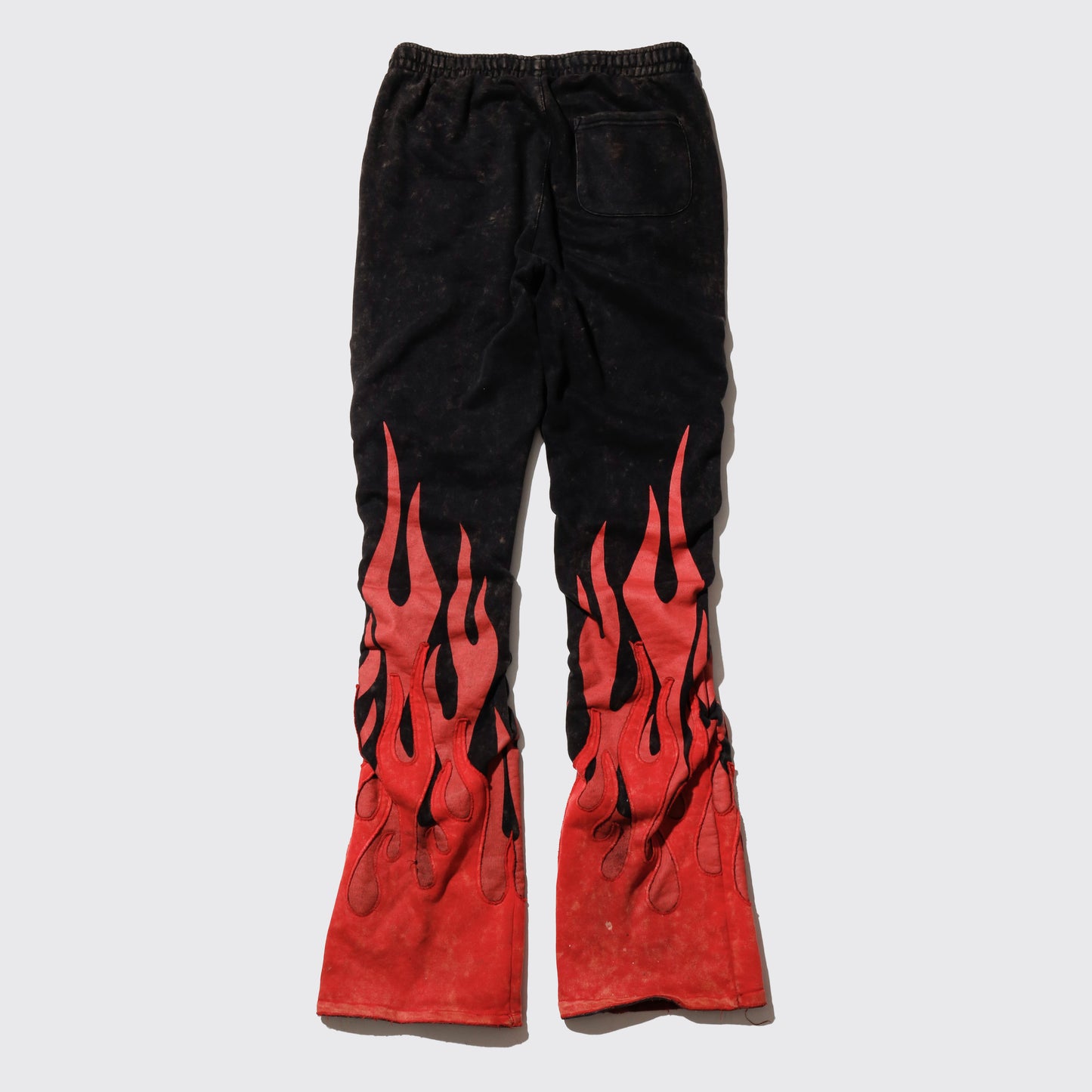 vintage smoke rise flame flare sweat pants