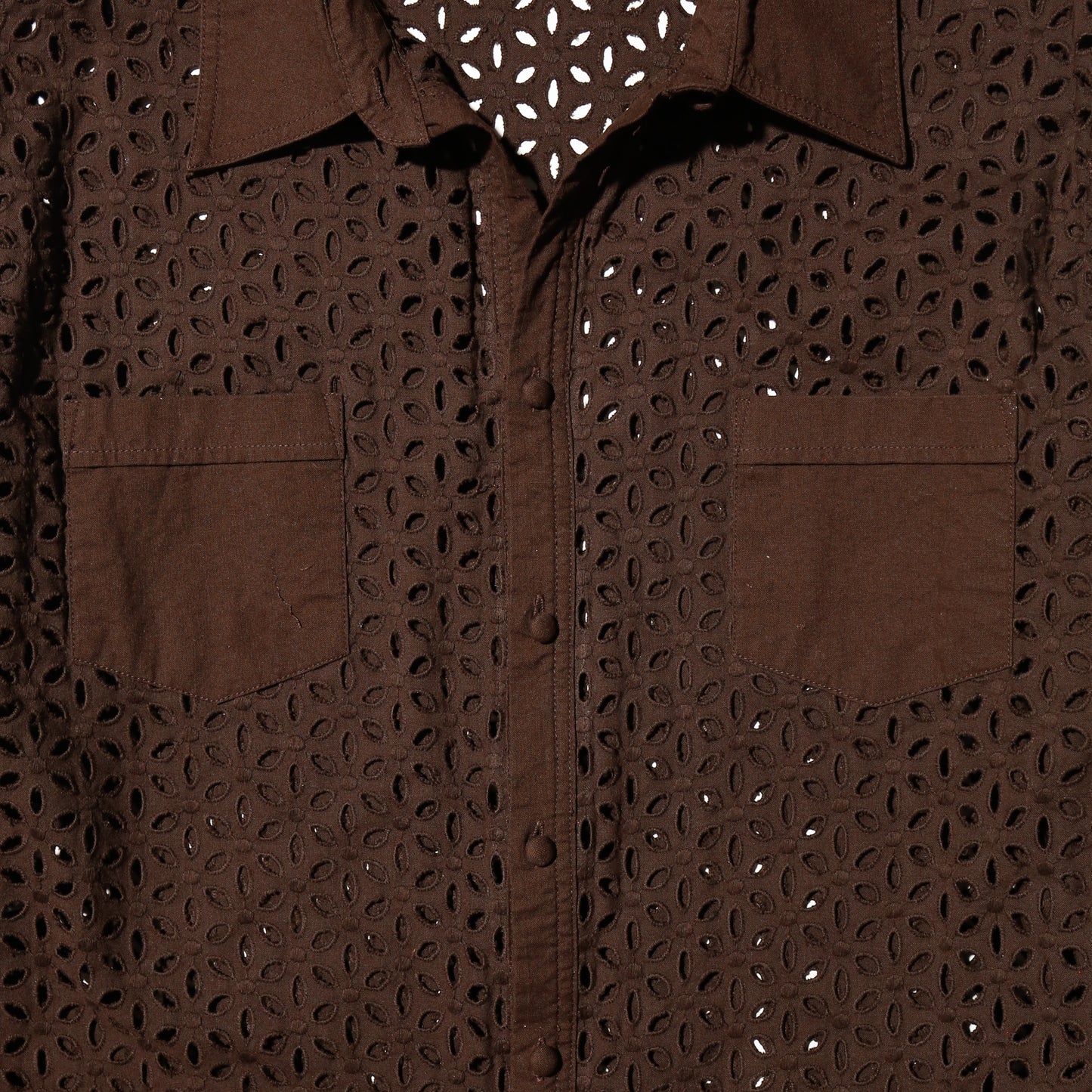 vintage flower eyelet shirt