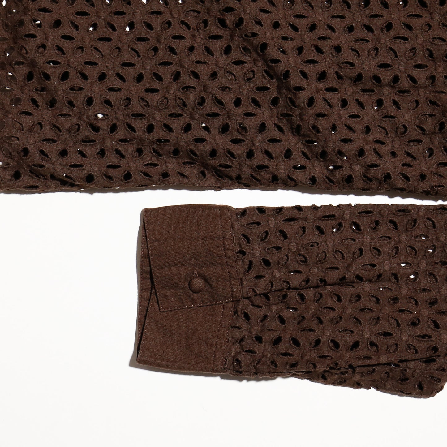 vintage flower eyelet shirt