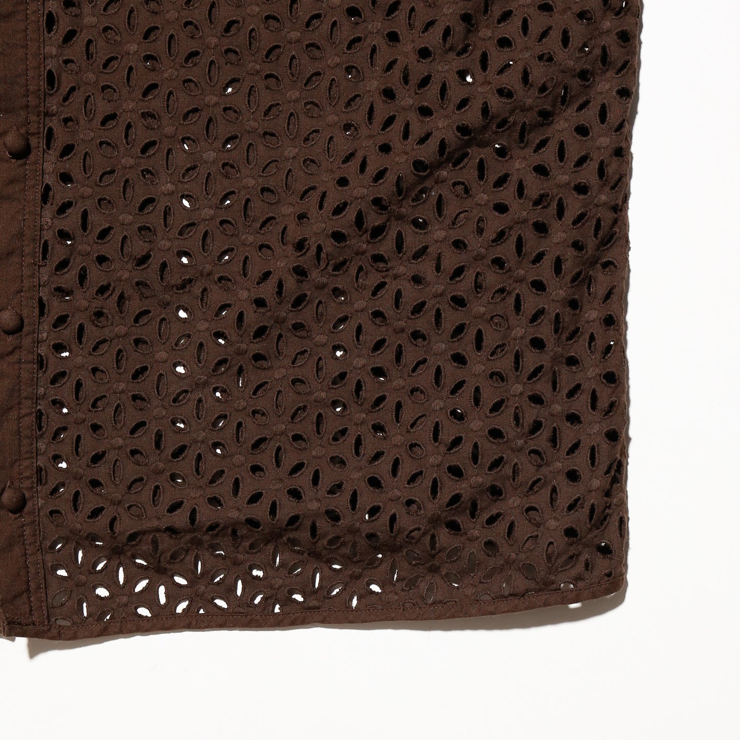 vintage flower eyelet shirt