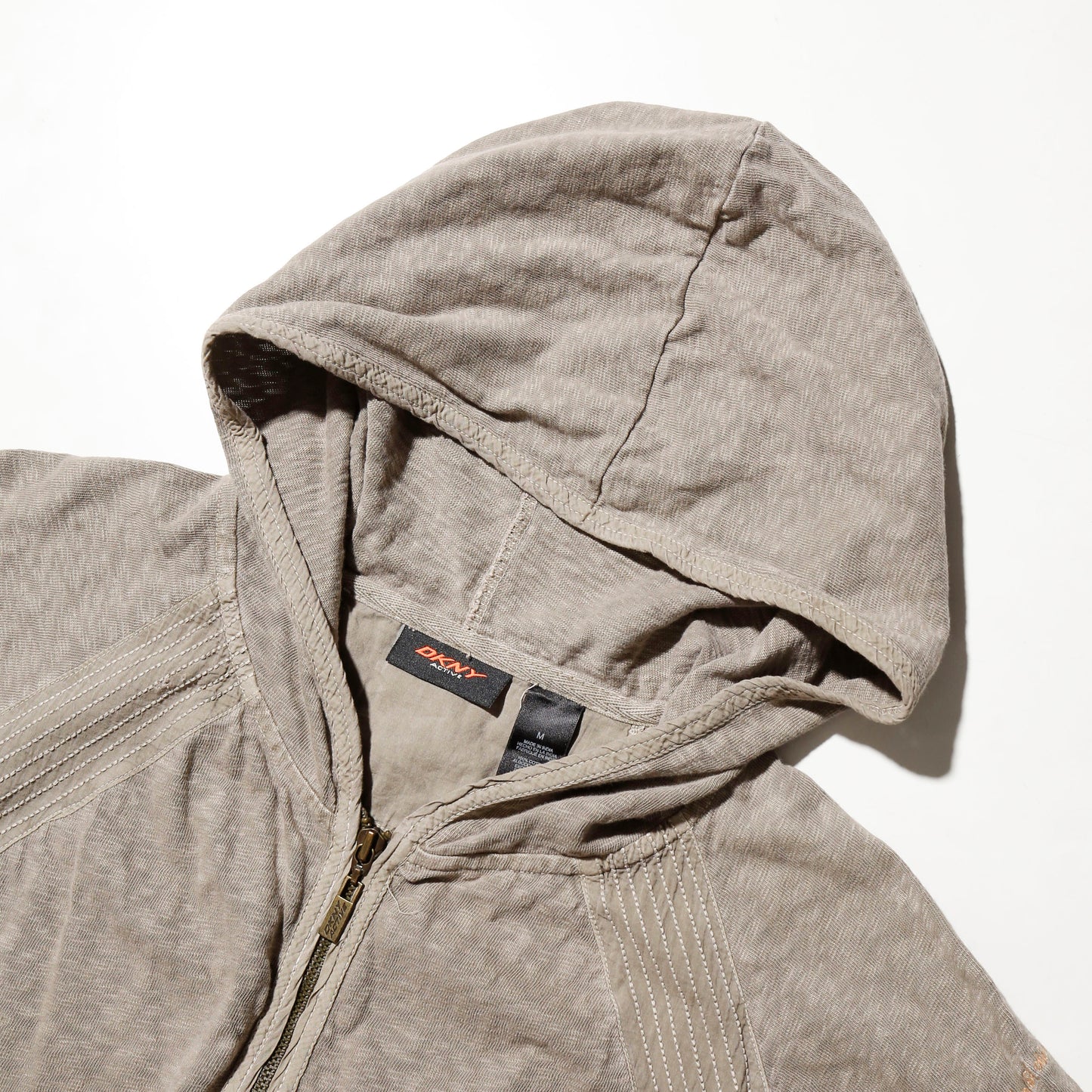 vintage donna karan ribbed h/s hoodie