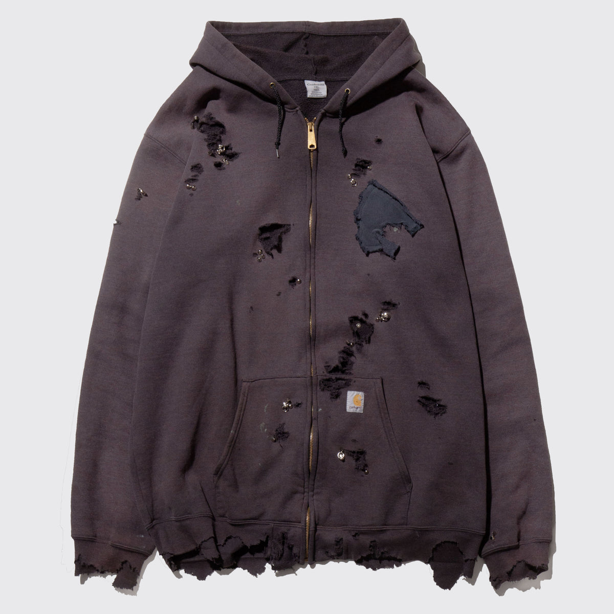 vintage studs broken hoodie