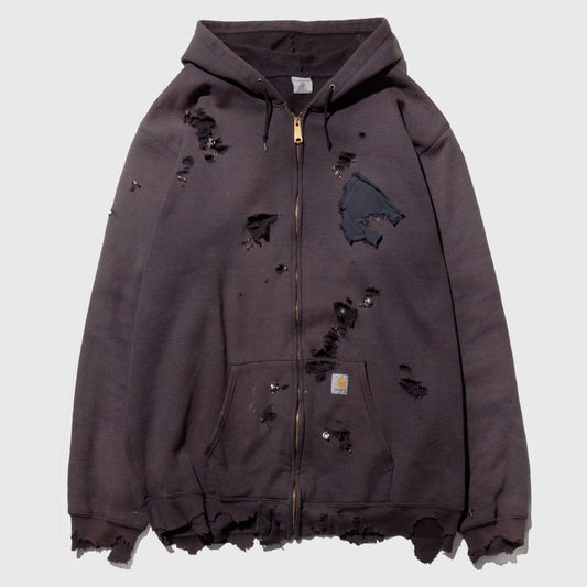 vintage studs broken hoodie