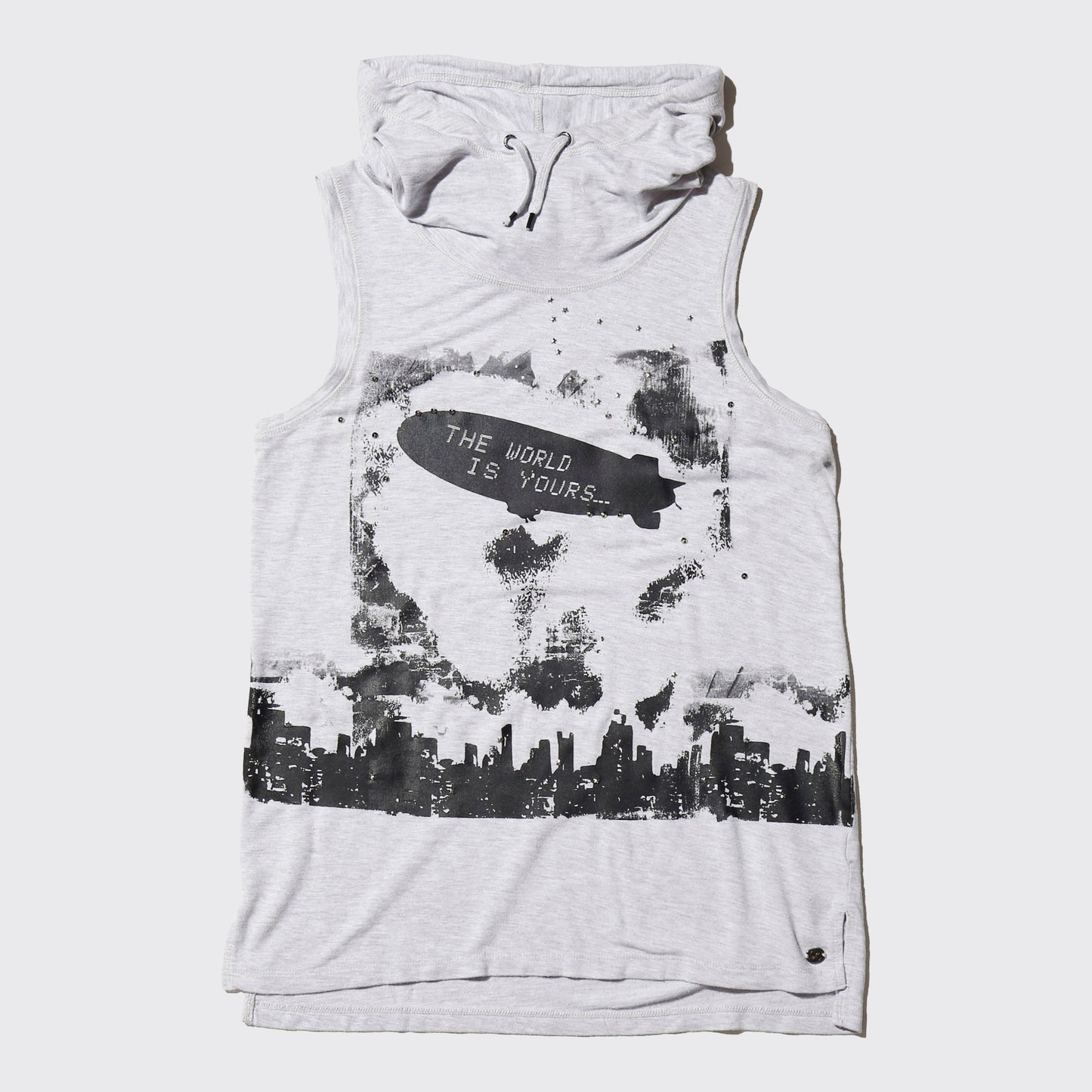 *one-off "the world is yours" hand screen n/s hoodie