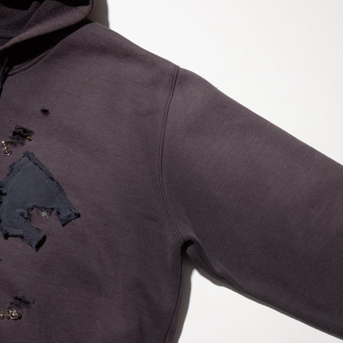 vintage studs broken hoodie