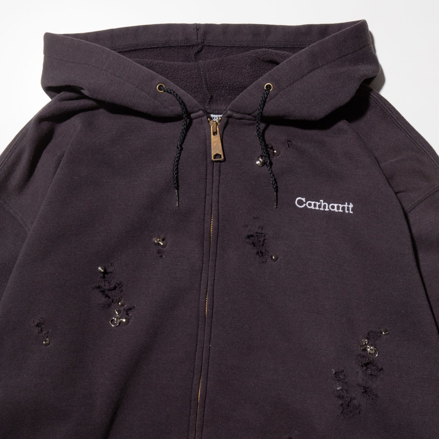 *One-off studs broken hoodie