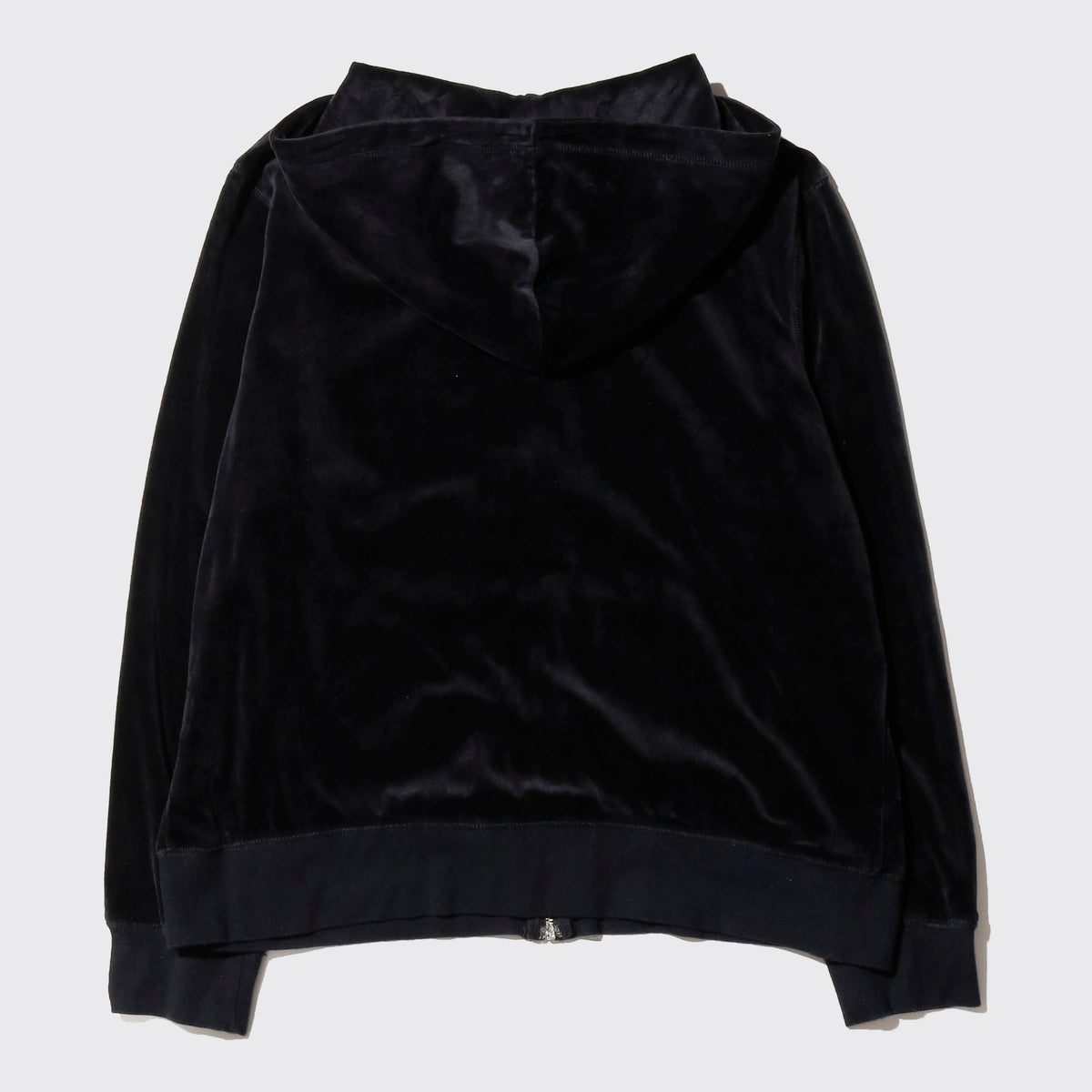 vintage studs piping velour hoodie