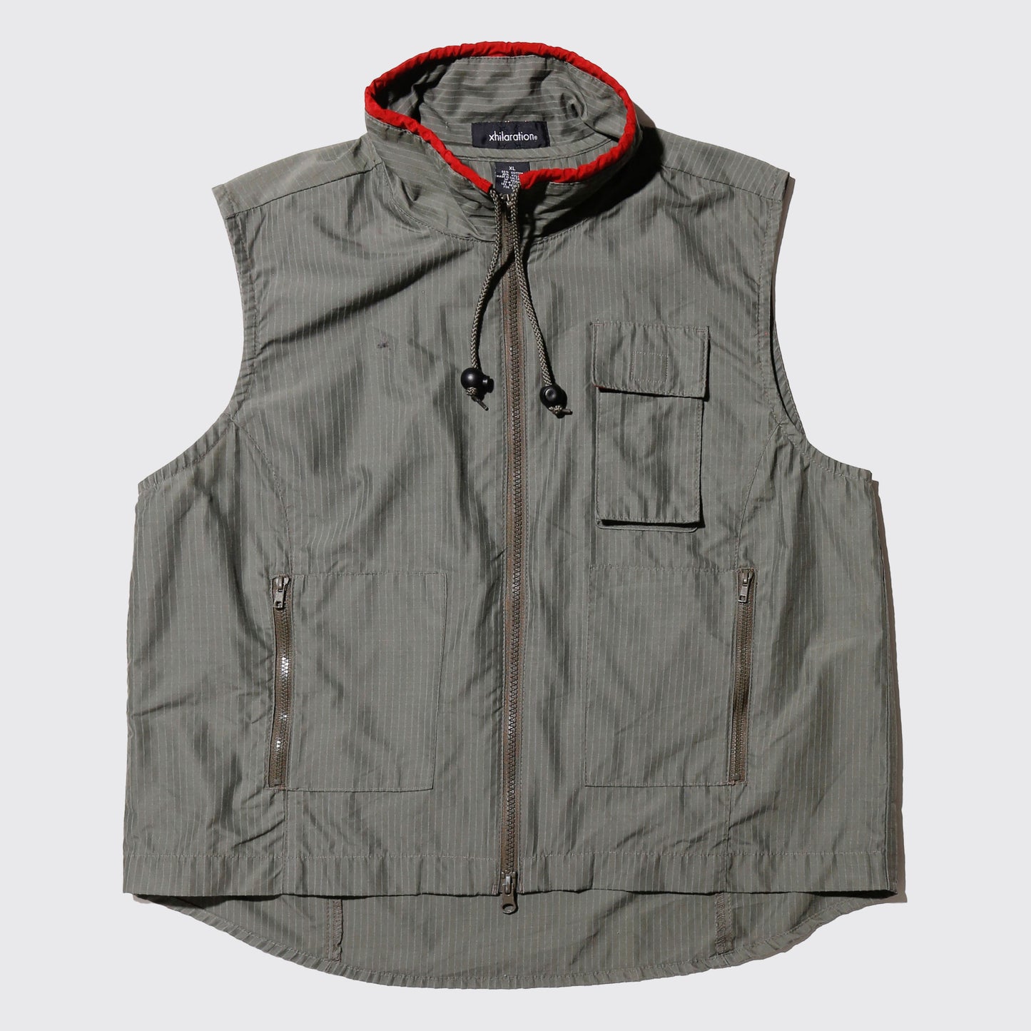 vintage stripe utility vest