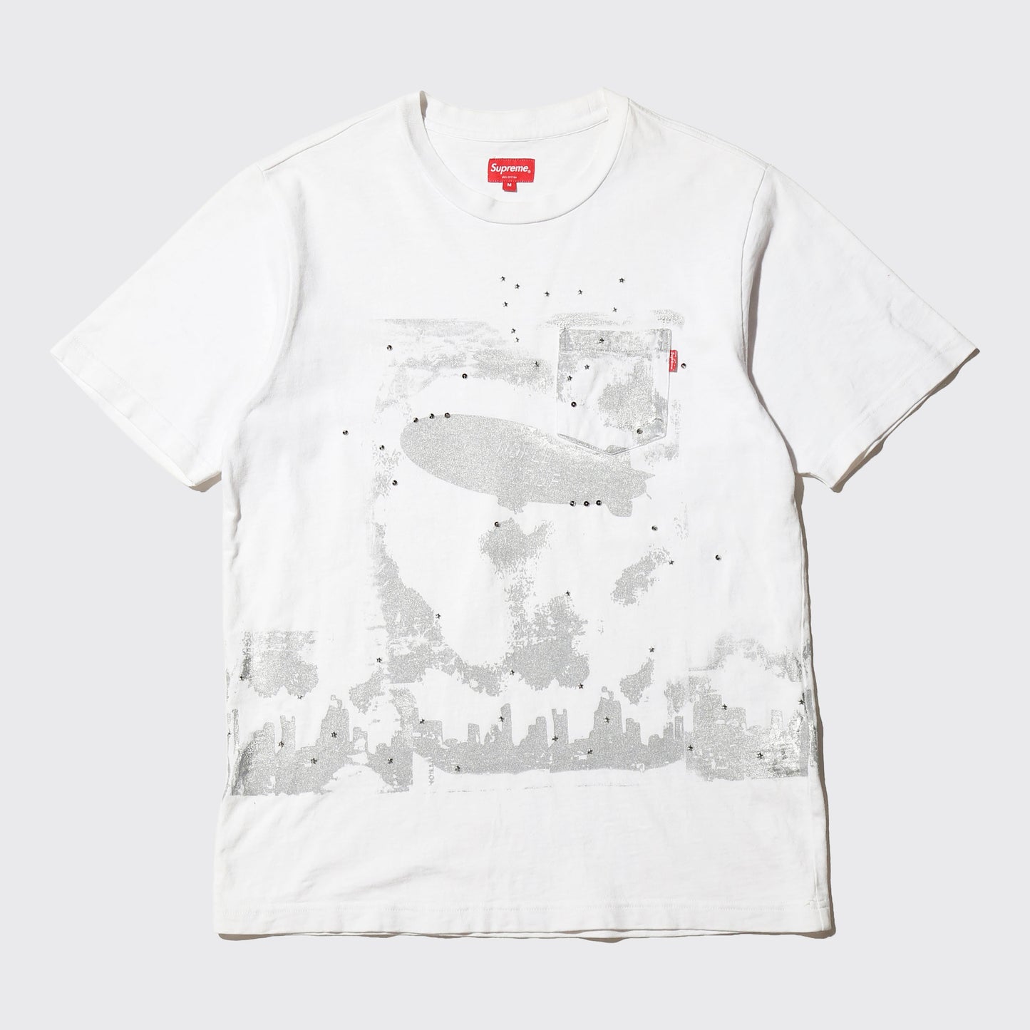 *one-off "the world is yours" hand screen t-shirt *body-supreme 1p tee