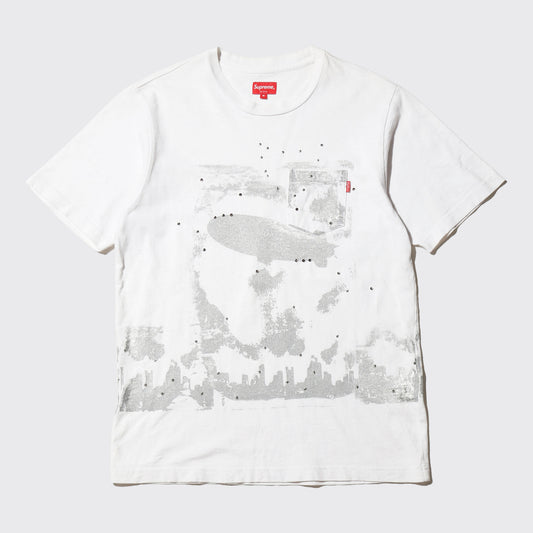 *one-off "the world is yours" hand screen t-shirt *body-supreme 1p tee