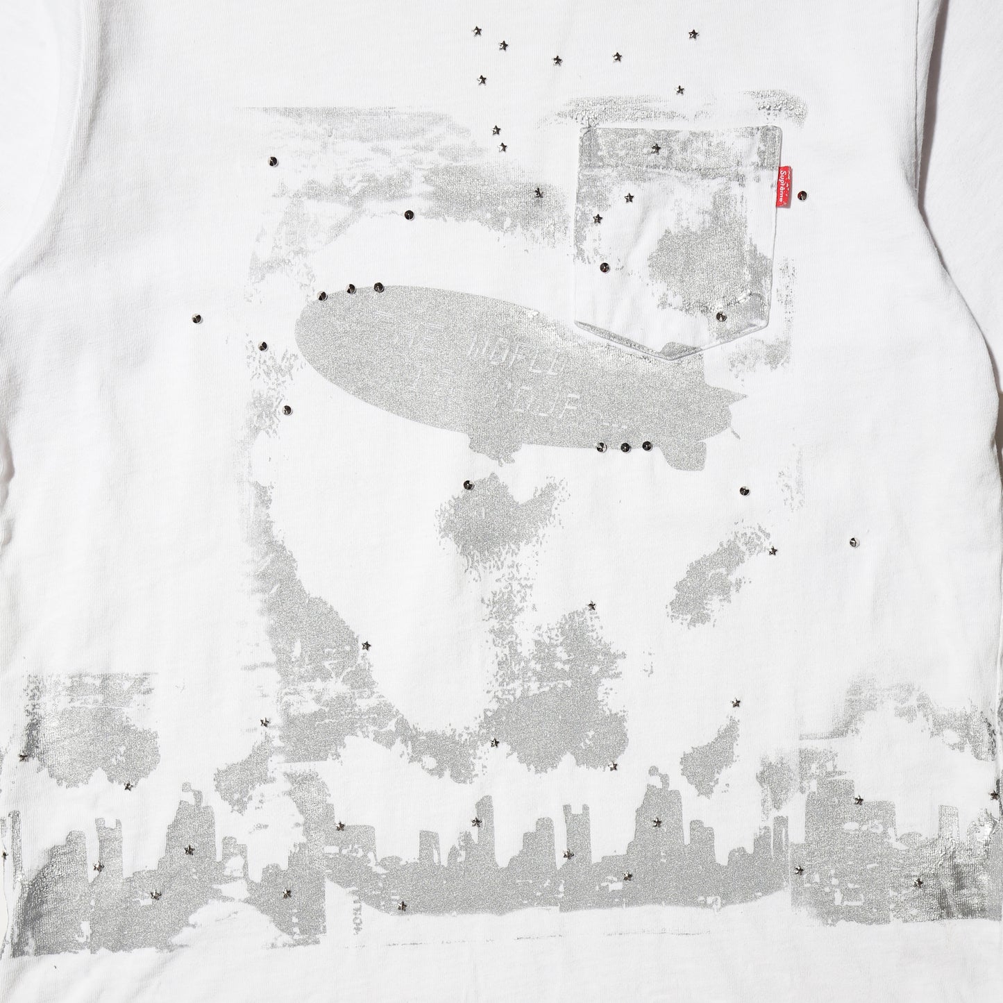 *one-off "the world is yours" hand screen t-shirt *body-supreme 1p tee