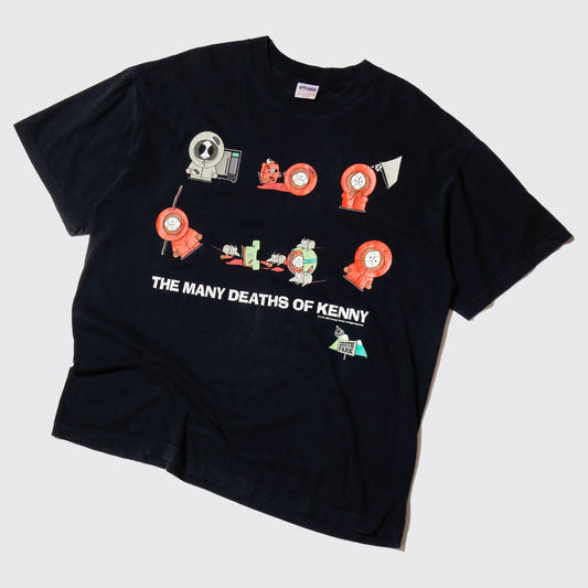 vintage 1998's southpark "the many deaths of kenny" t-shirt
