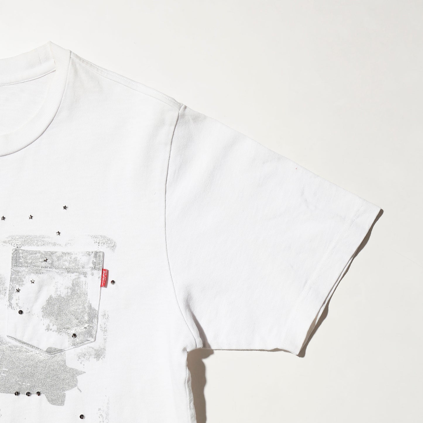 *one-off "the world is yours" hand screen t-shirt *body-supreme 1p tee