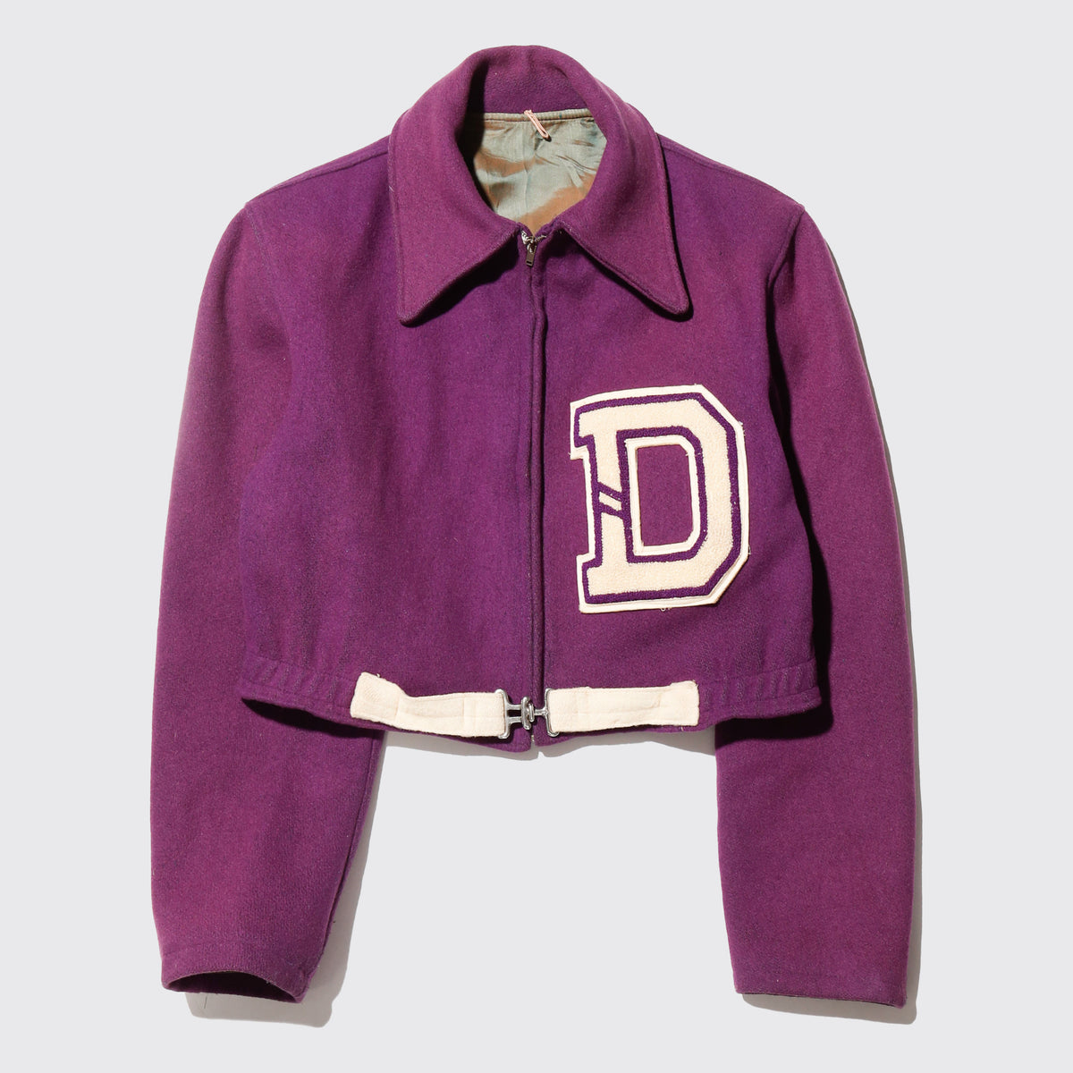 vintage 60's cropped varsity jacket
