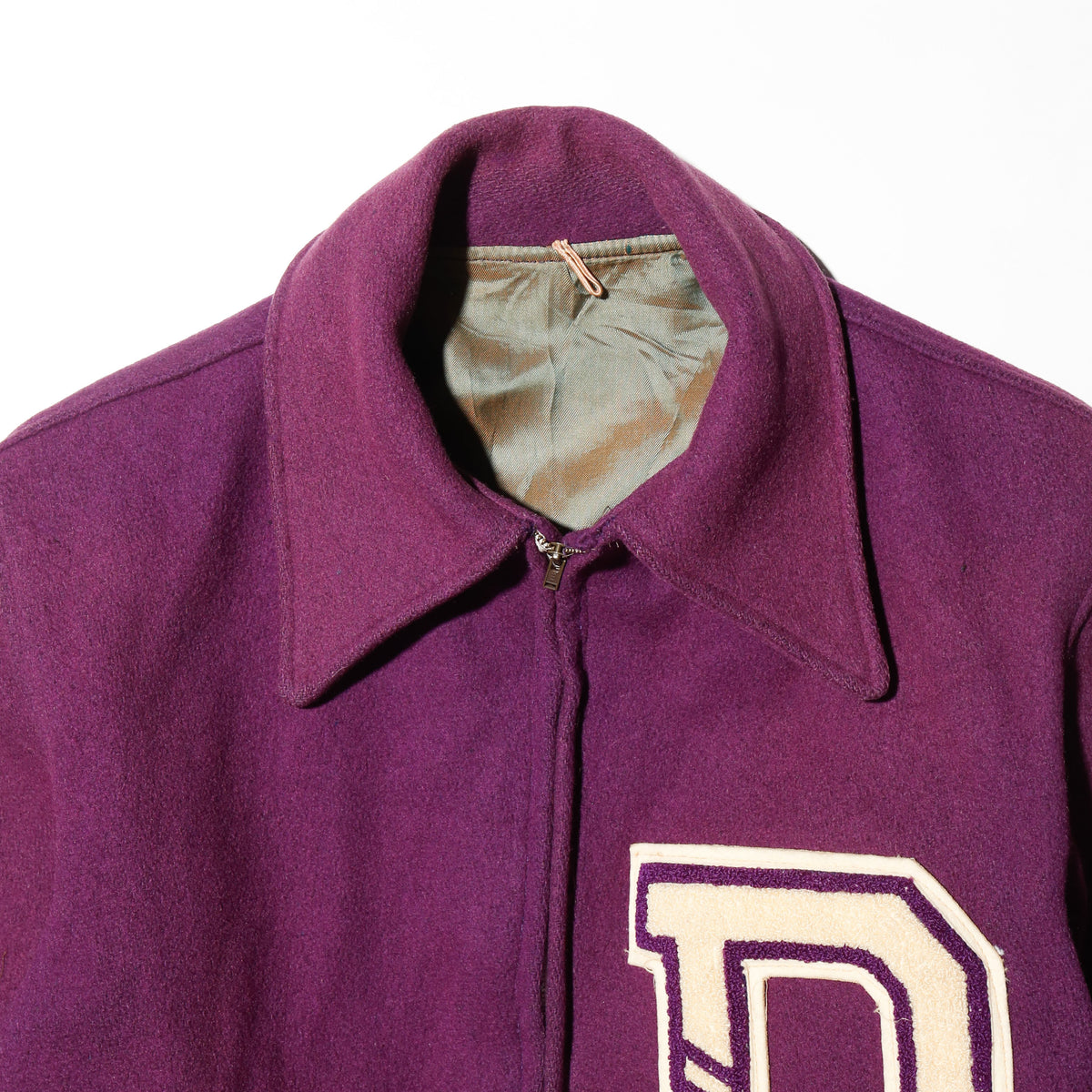 vintage 60's cropped varsity jacket