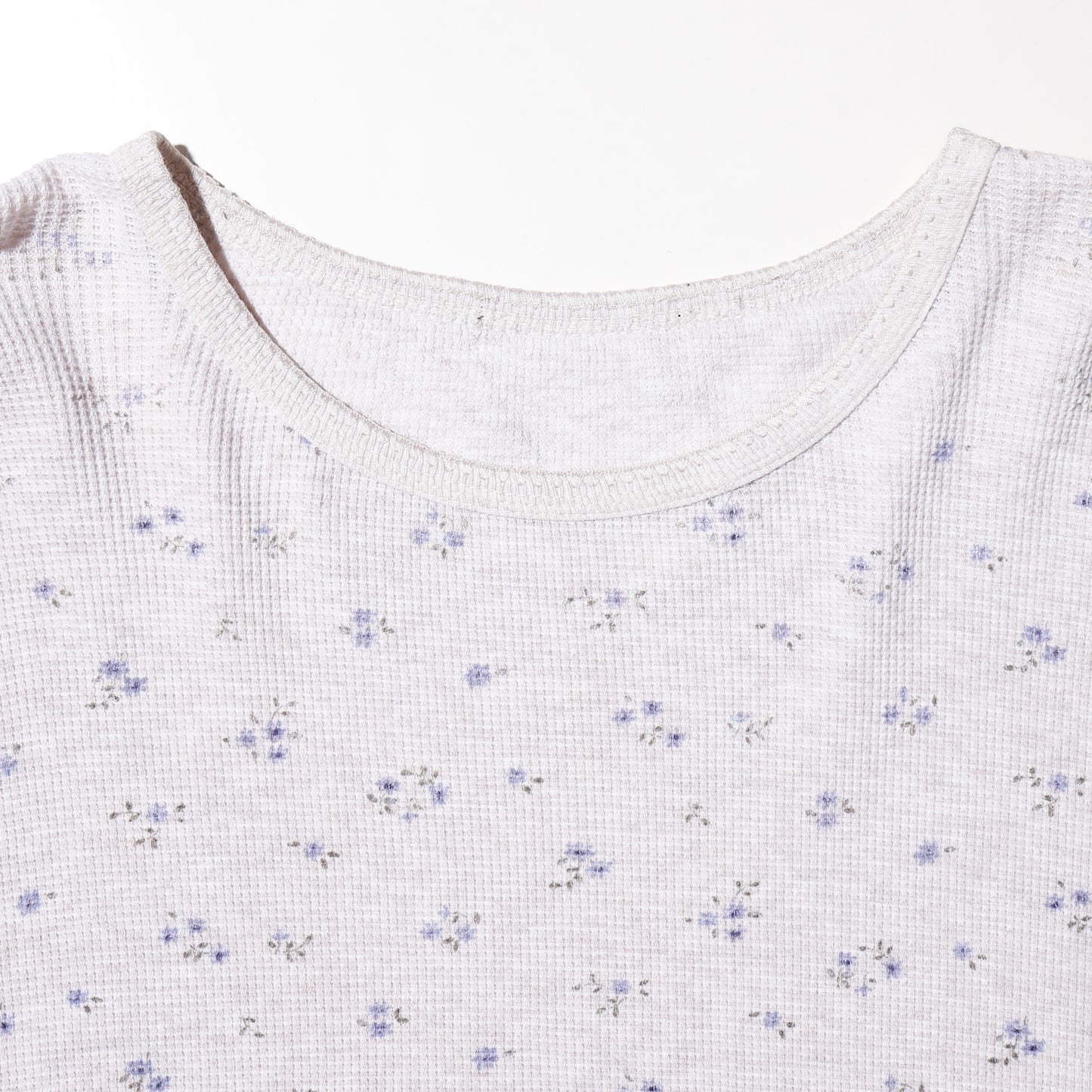 vintage floral thermal cut sew