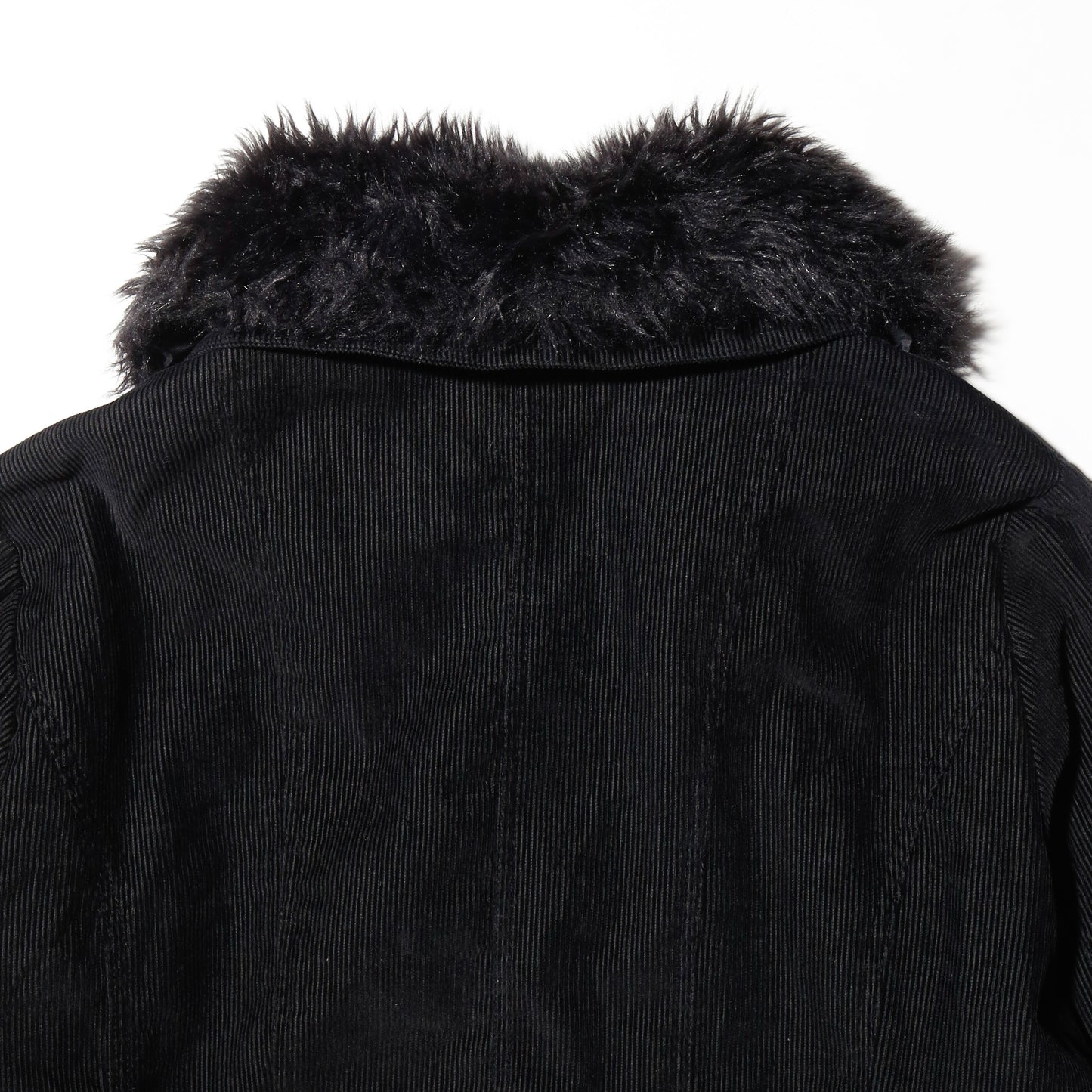 vintage studs fur collar corduroy jacket