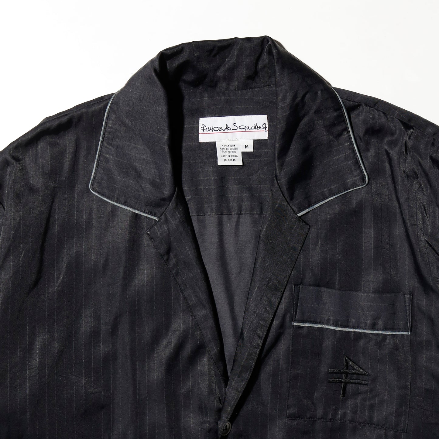 vintage fernando sanchez stripe satin sleeper set up