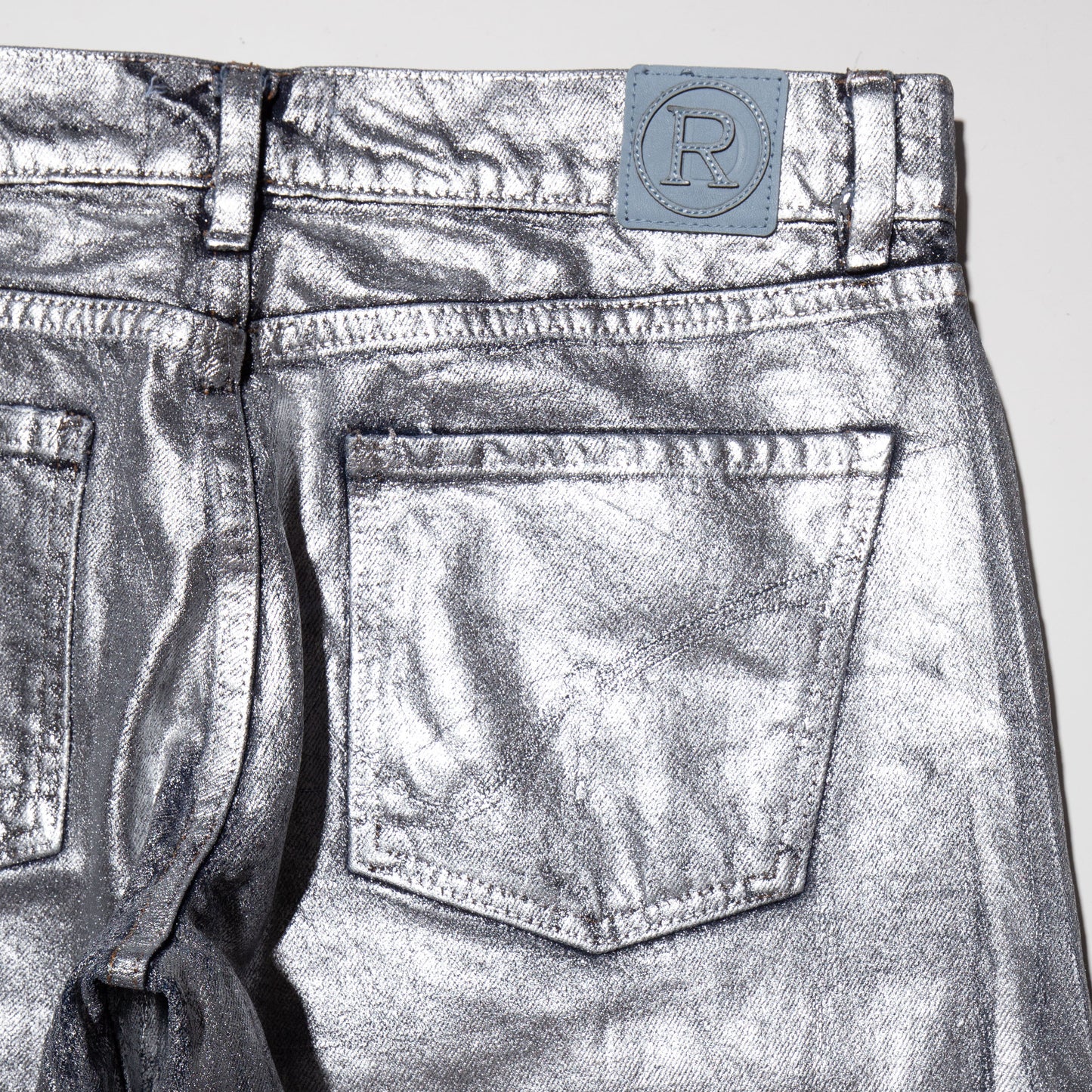 vintage foil 5p wide jeans