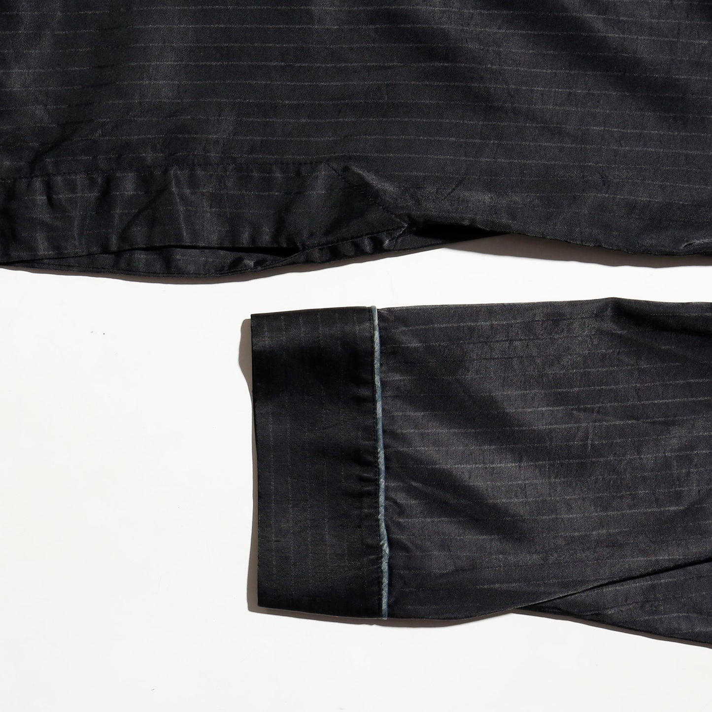 vintage fernando sanchez stripe satin sleeper set up
