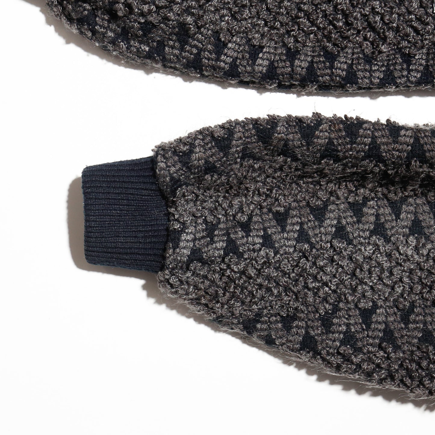 vintage hybrid jacquard polo sweater