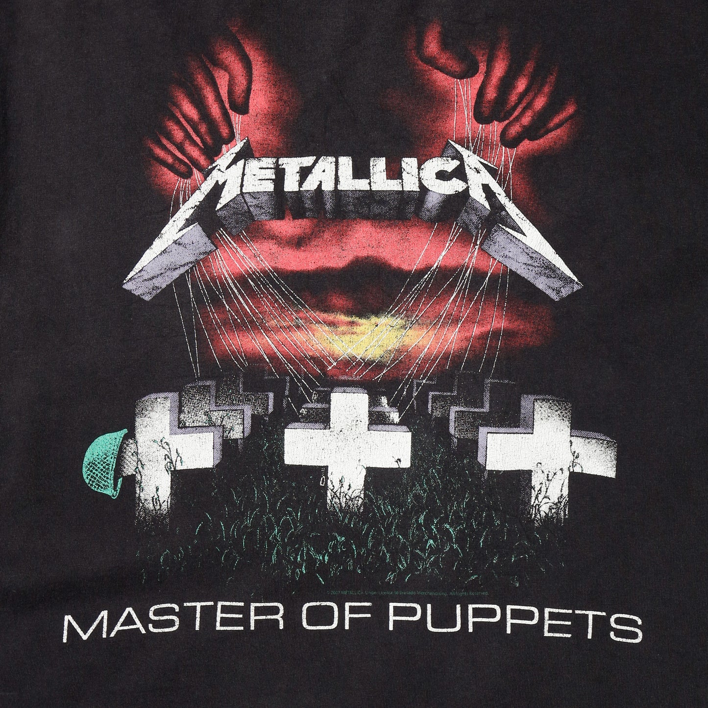 vintage 2007’s Metallica “master of puppets” t-shirt