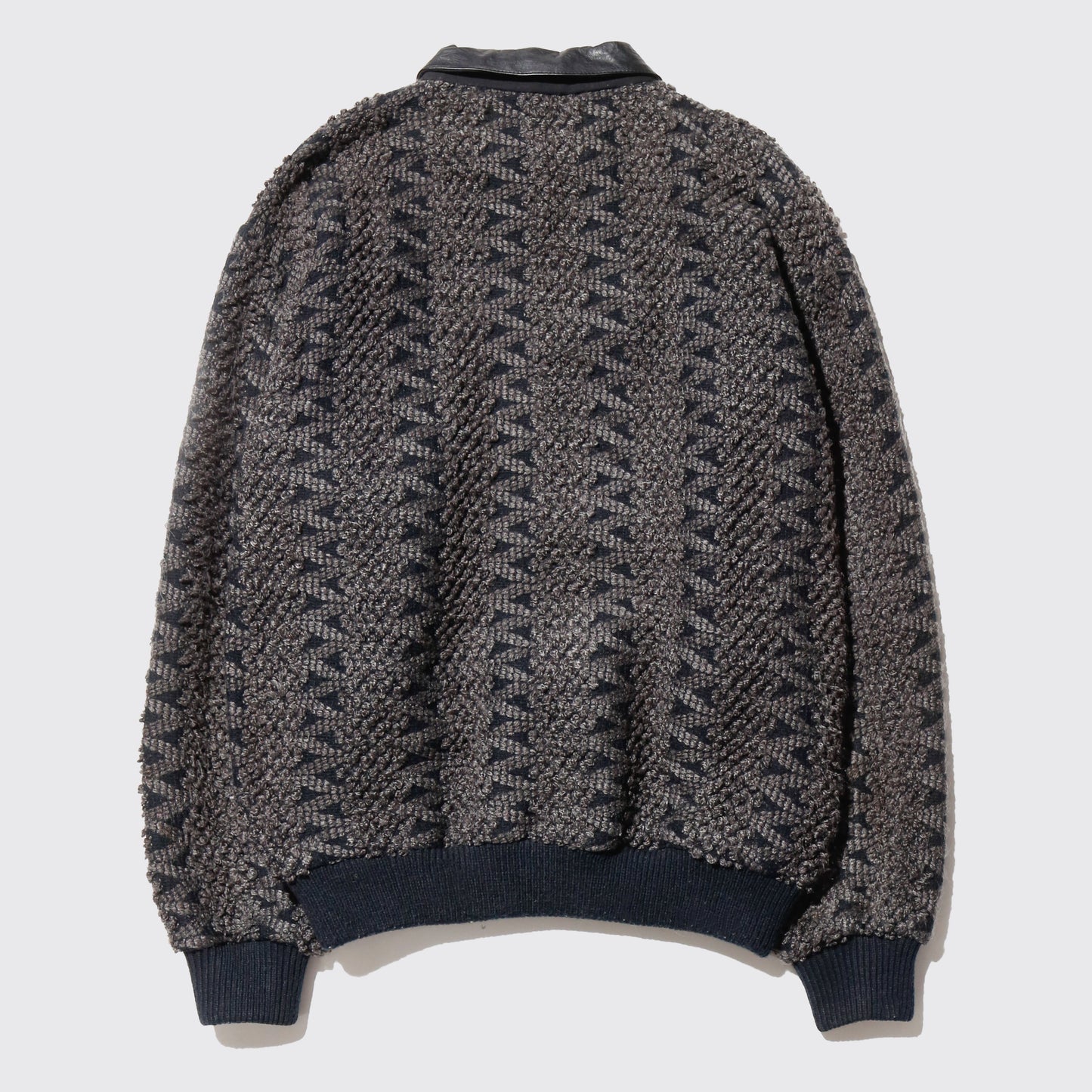 vintage hybrid jacquard polo sweater
