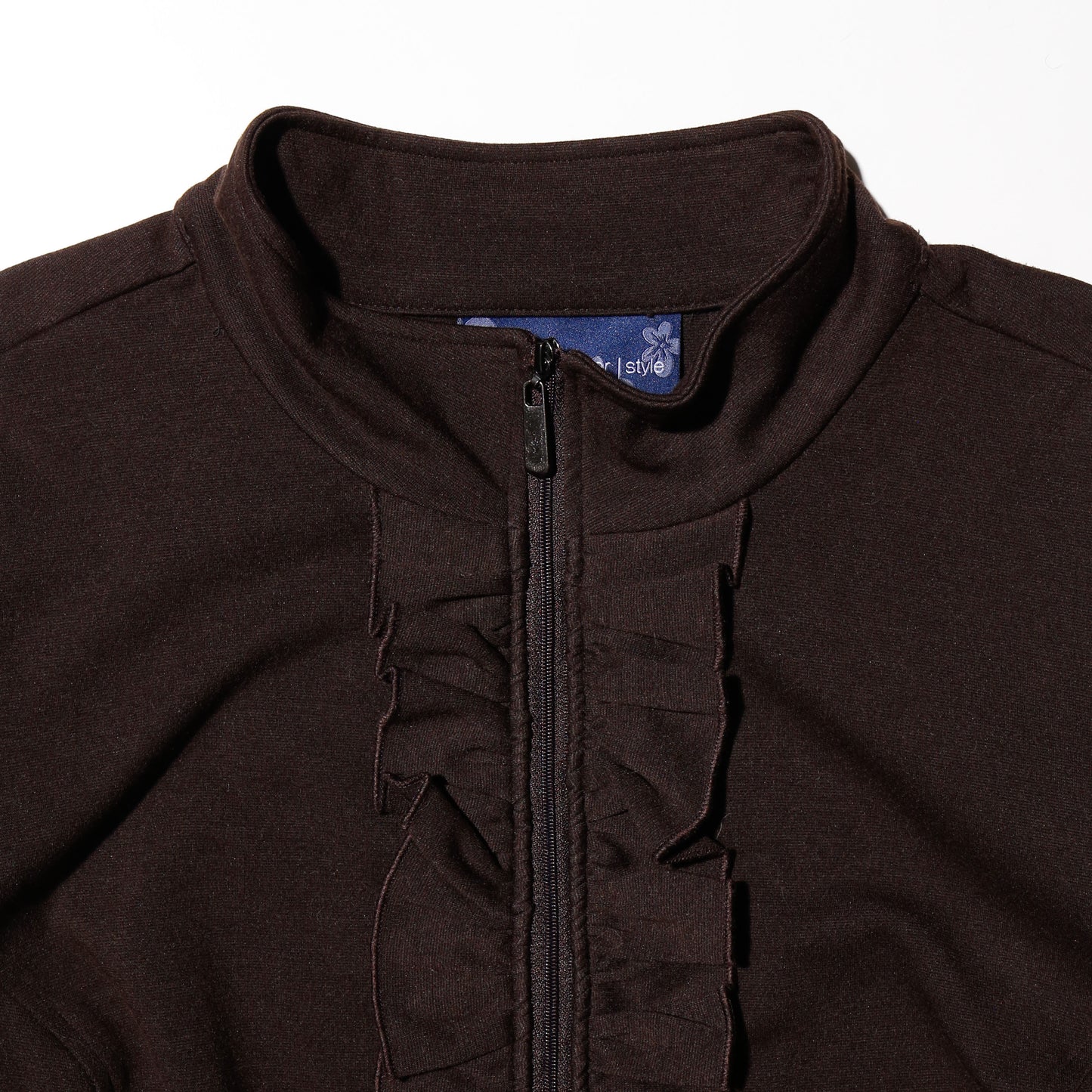 vintage zipped frill jacket