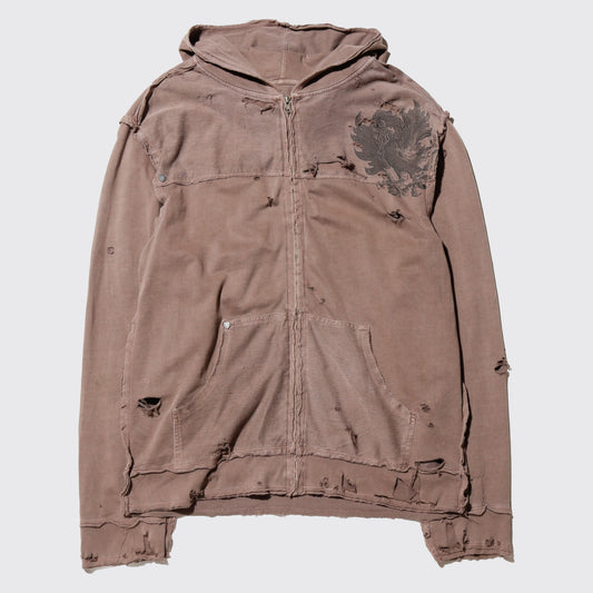 *one-off broken phoenix hoodie