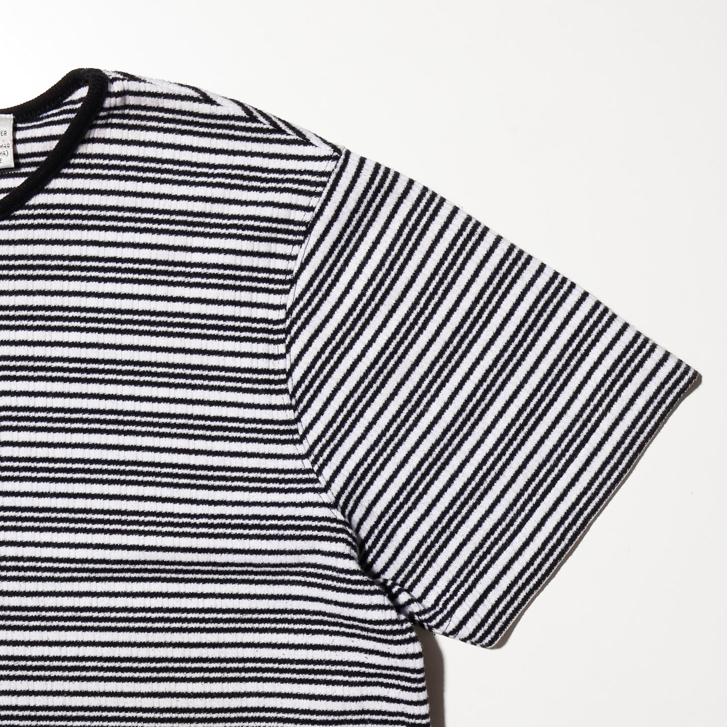 vintage ribbed broder compact t-shirt