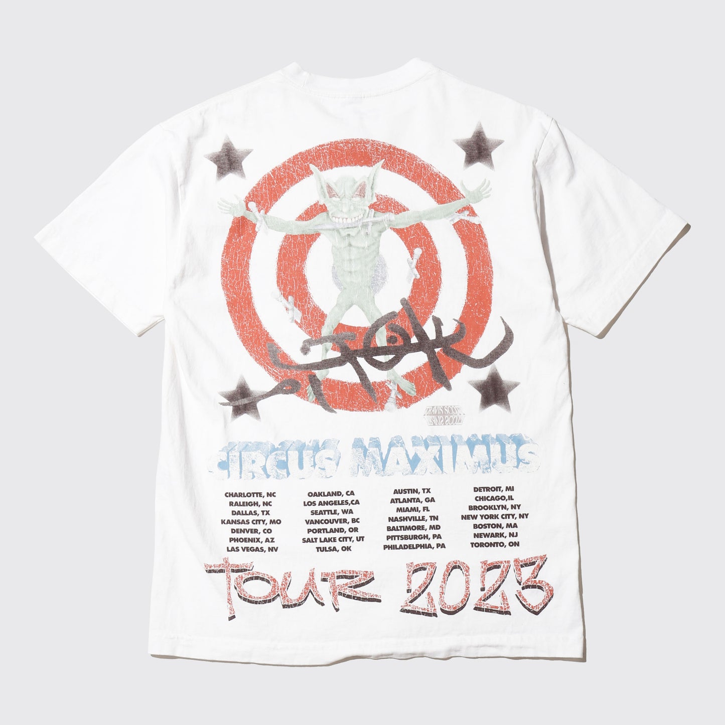 Travis Scott Utopia Circus Maximus 2023 tour III t-shirt