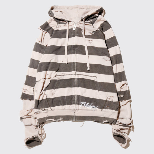 *one-off broken border hoodie