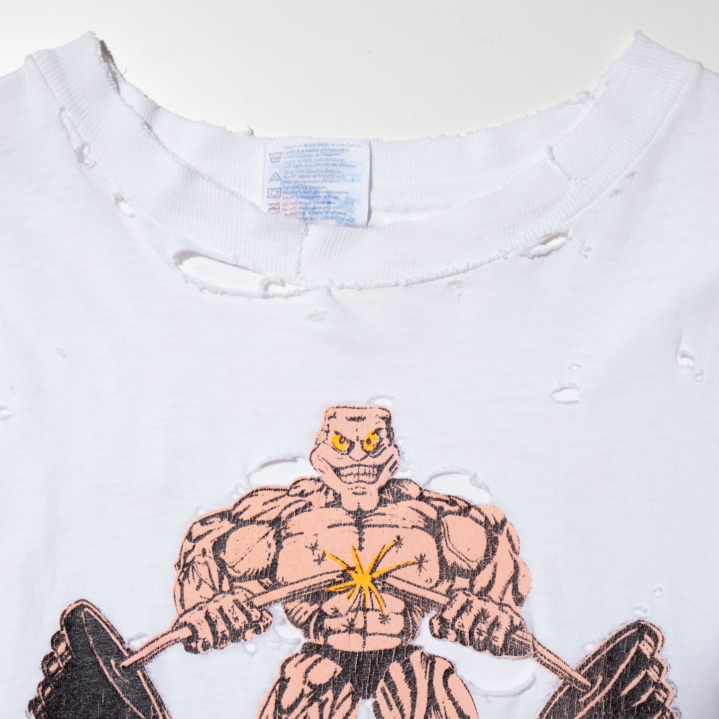 vintage vintage 90's power world gym broken t-shirt