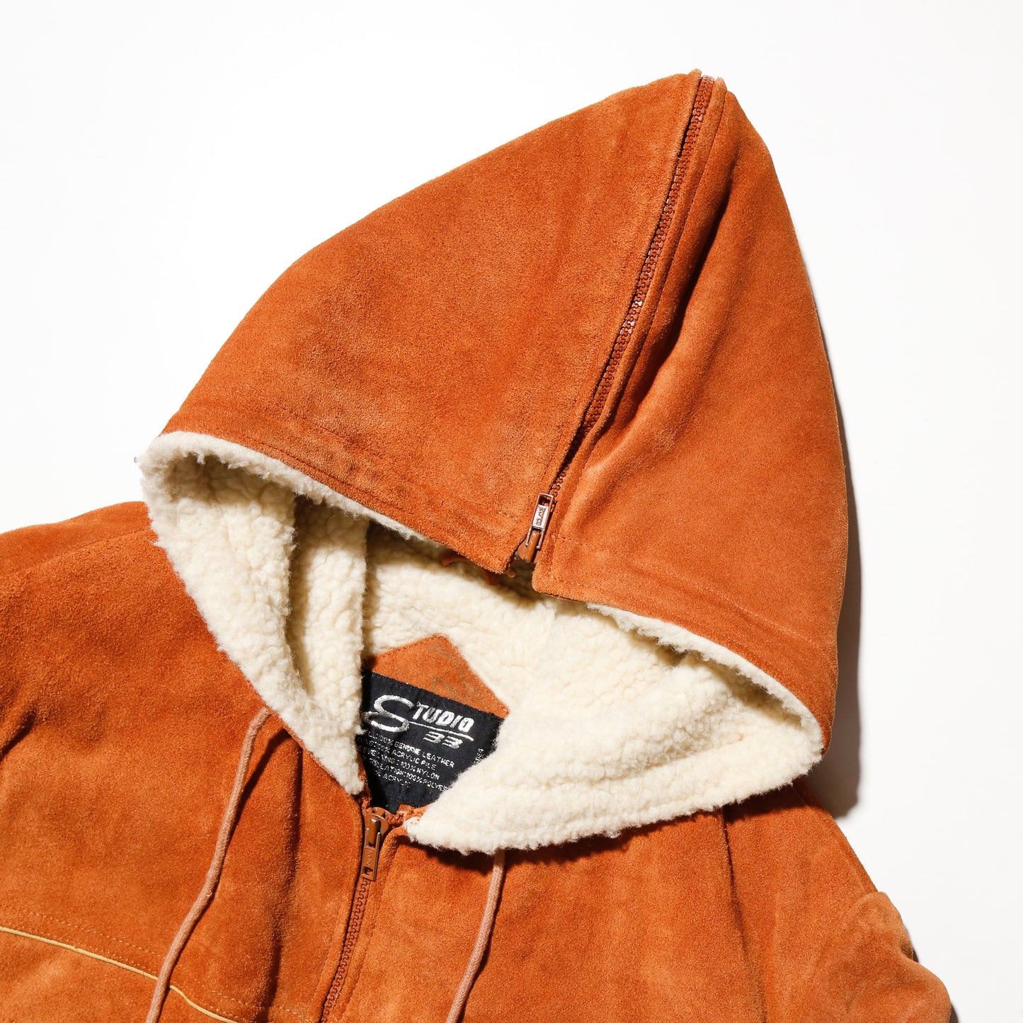 vintage n-2b type boa suede jacket