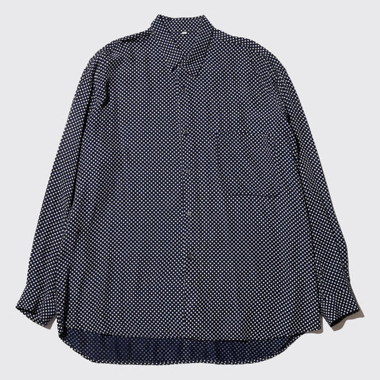 vintage dots rayon loose shirt