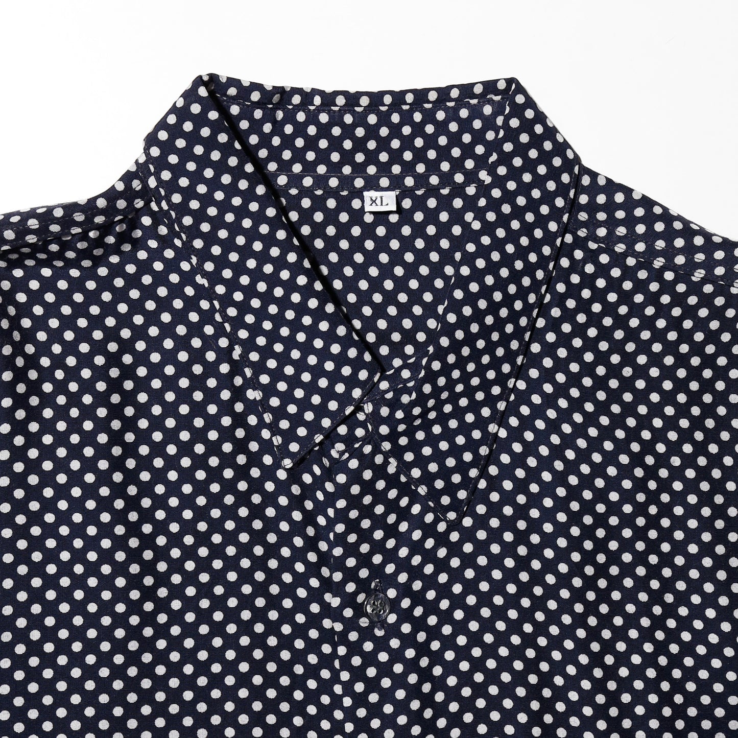 vintage dots rayon loose shirt