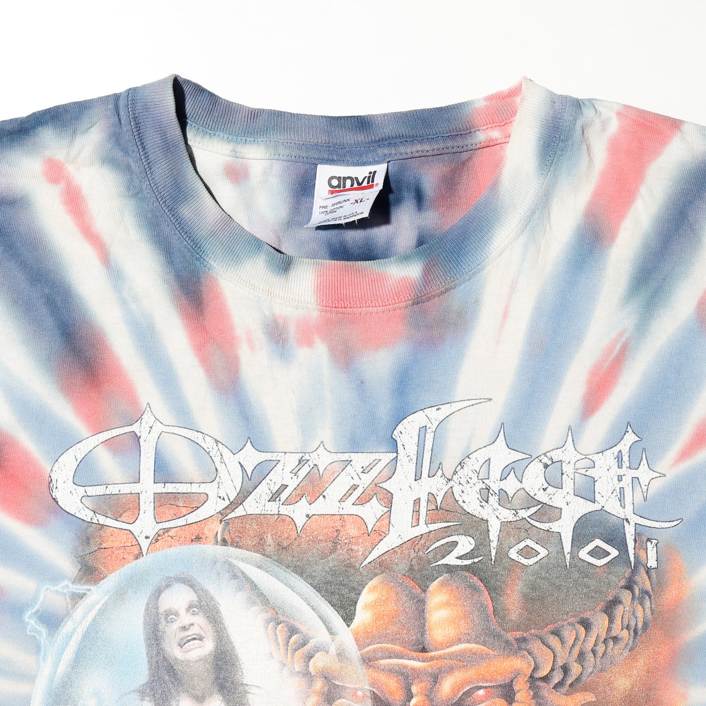 vintage 2001’s Ozzfest dyed t-shirt, Black sabbath/Marilyn Manson/Slipknot/ Linkin park etc.