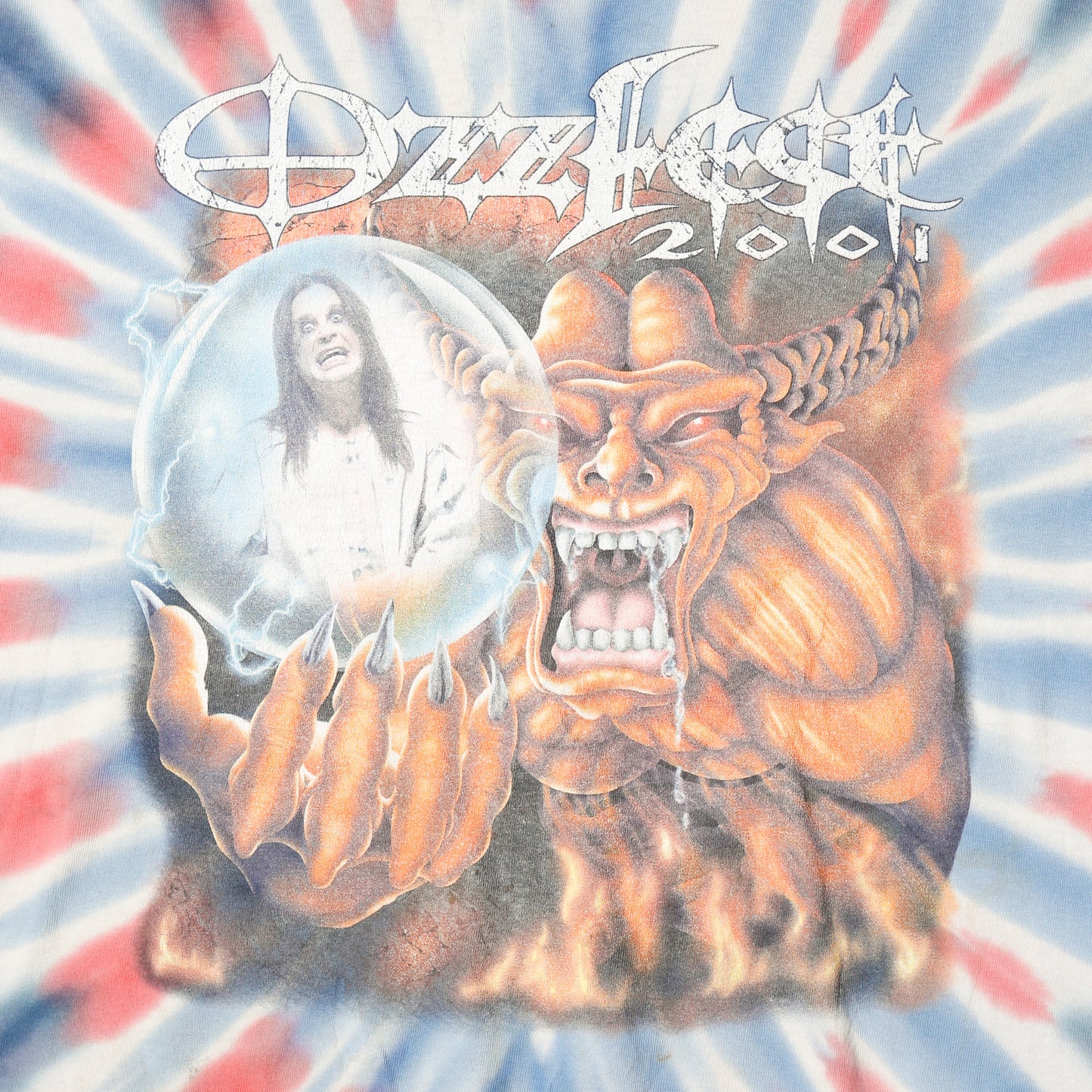 vintage 2001’s Ozzfest dyed t-shirt, Black sabbath/Marilyn Manson/Slipknot/ Linkin park etc.