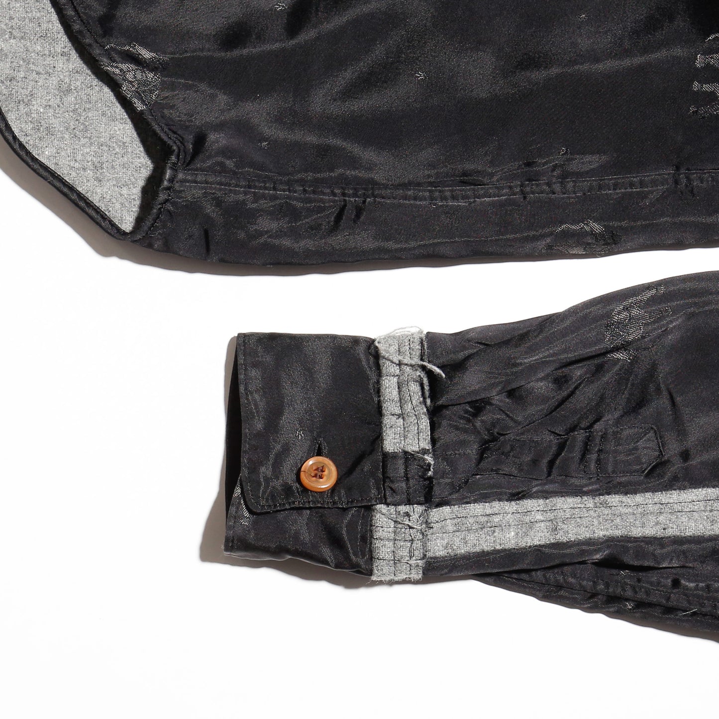 vintage 05's Comme des Garçons HOMME PLUS EVER GREEN inside out elephant satin shirt