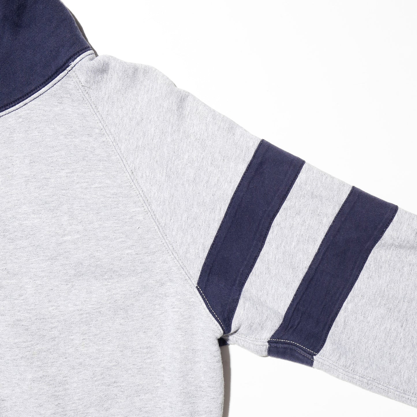 vintage j.crew patched zip hoodie
