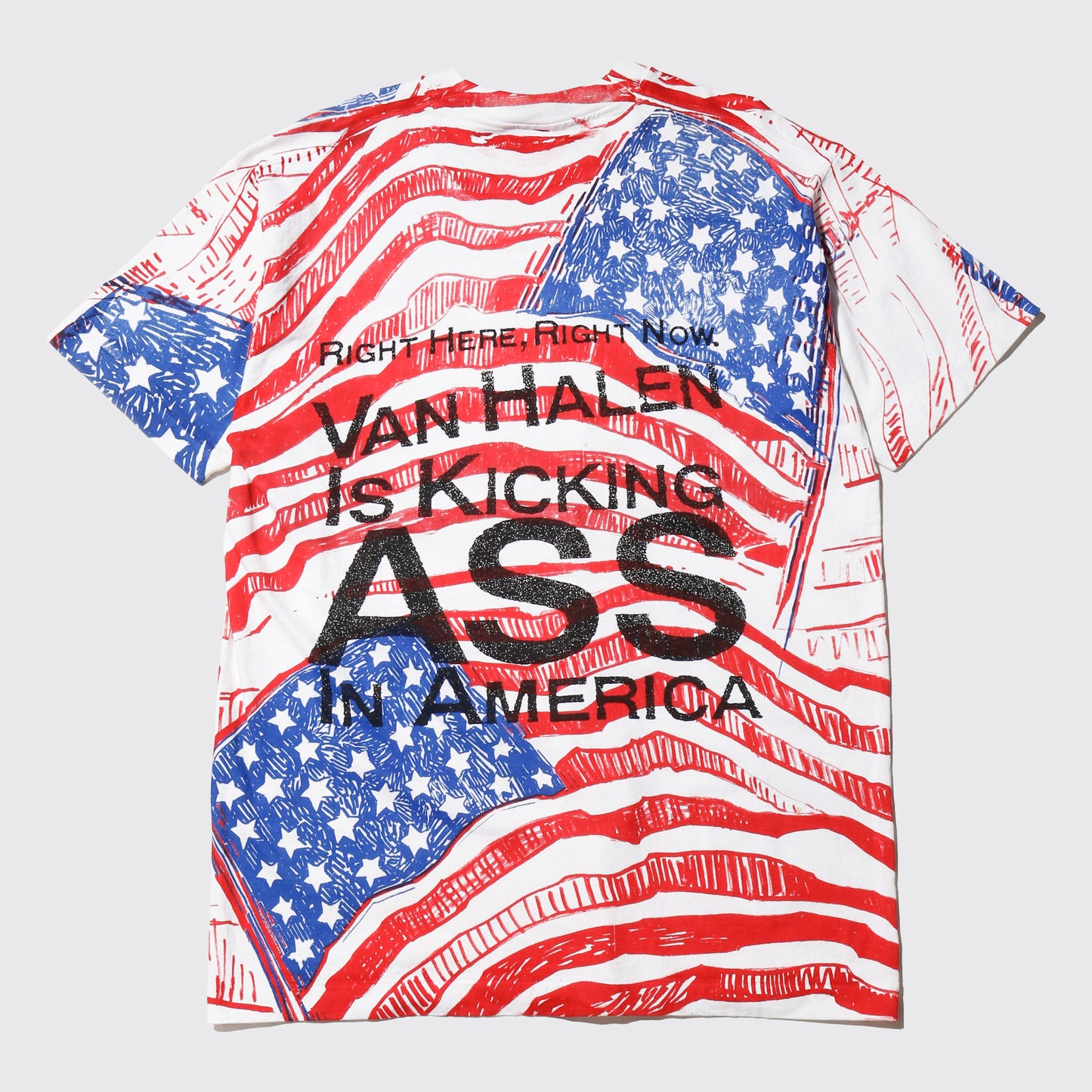 vintage 90’s Van Halen “van halen is kicking ass in america” t-shirt