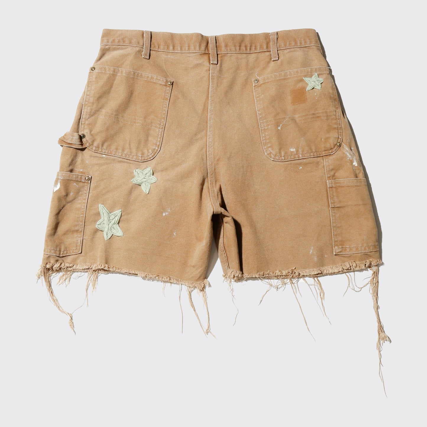 *one-off craft double knee shorts, *cut off