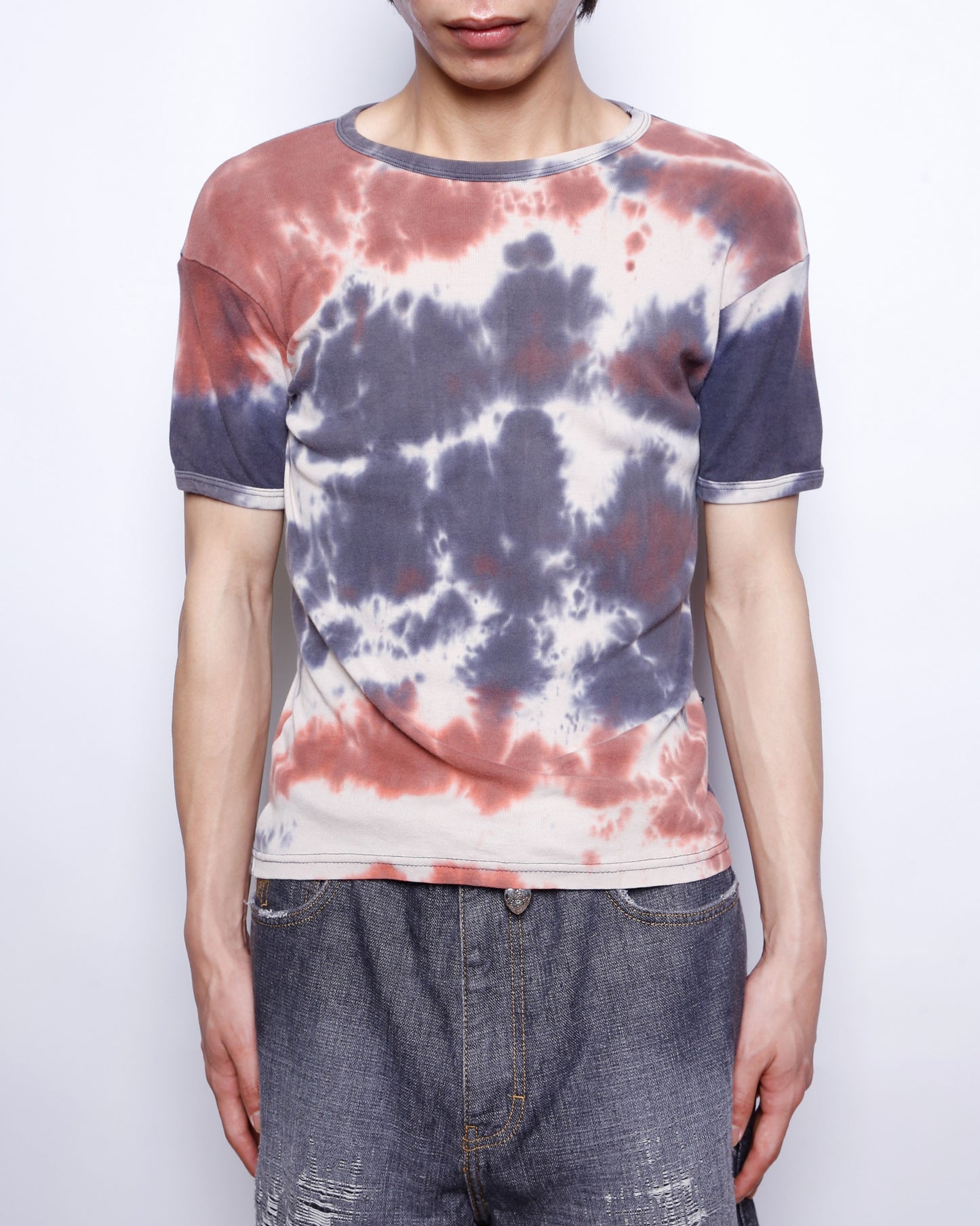 vintage tie dye ringer t-shirt